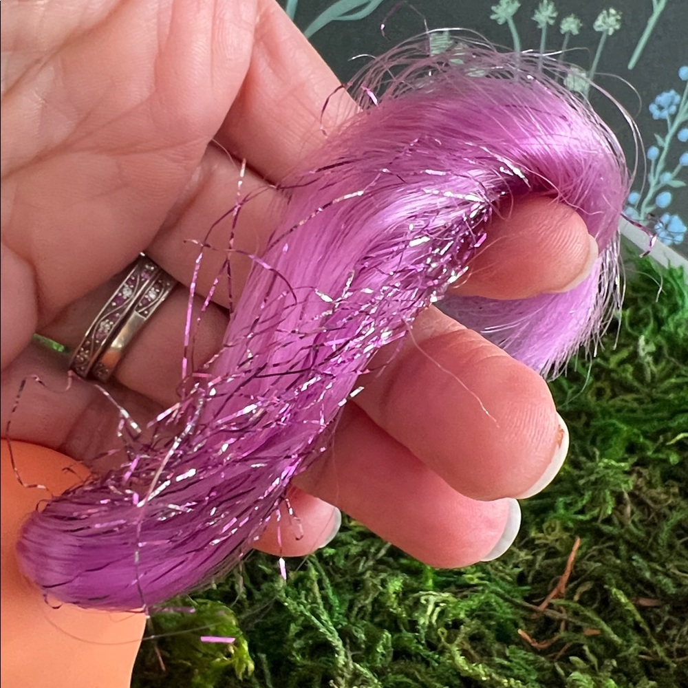VINTAGE Hasbro My Little Pony figure G3 2002 Island Rainbow Y2K Tinsel Hair ✨ - Picture 8 of 15